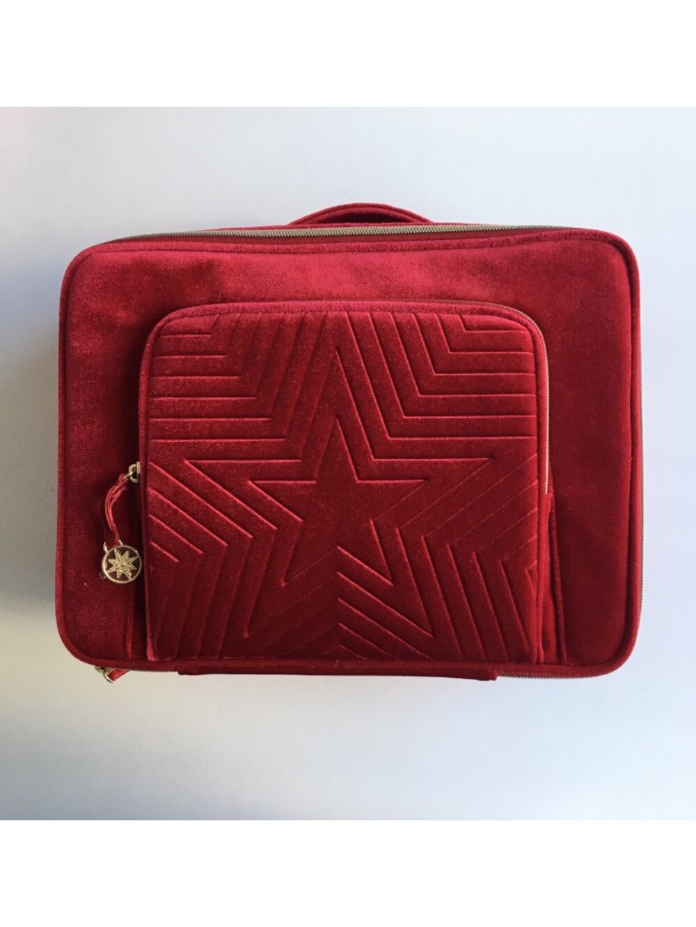 NIB Estee Lauder Red Velvet Makeup Case Holiday Edition (No Makeup Included)
